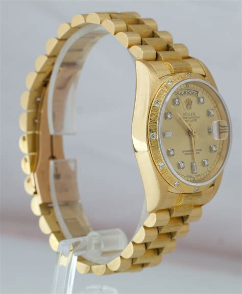 1987 mens rolex presidential diamond|Rolex 18038 diamond.